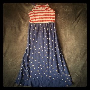 Flag Hi-lo dress